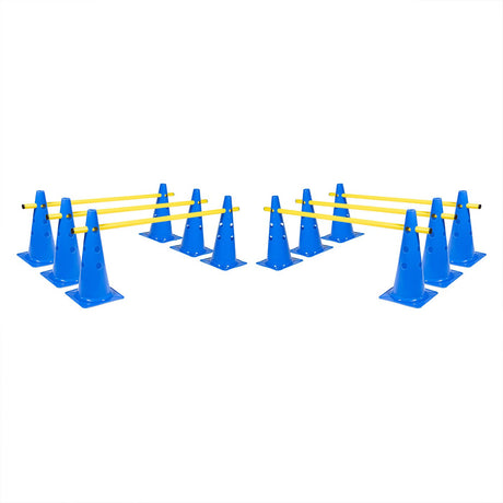 Cone Hurdle Set - 15" (12 Cones, 6 Poles) - Hurdles - Dawson Sports