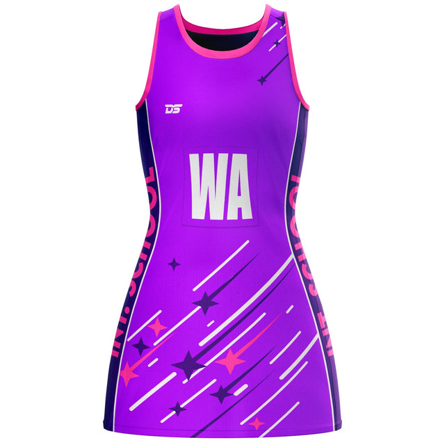 Custom Netball Dress - Design 20 - Bespoke Apparel - Dawson Sports