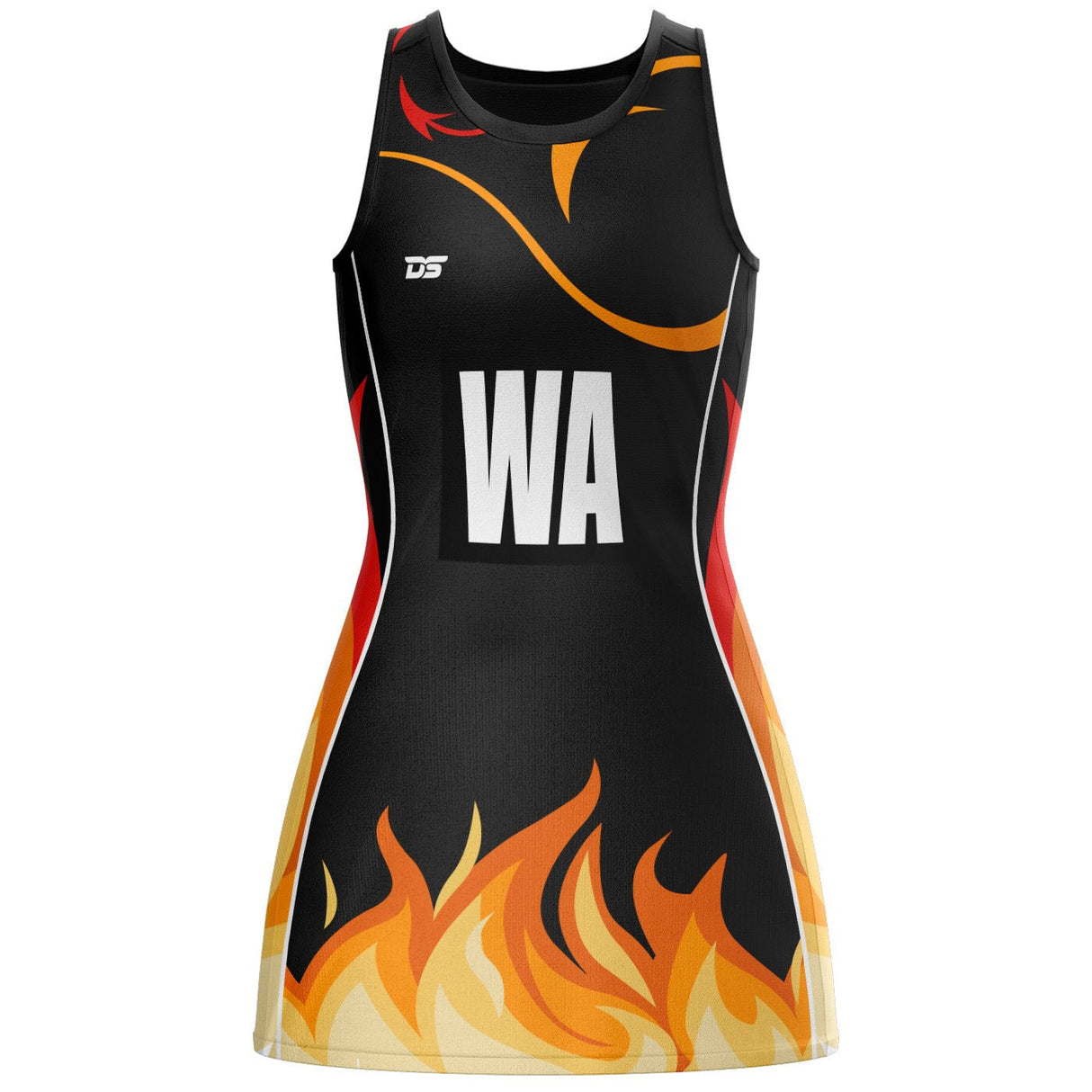 Custom Netball Dress - Design 5 - Bespoke Apparel - Dawson Sports