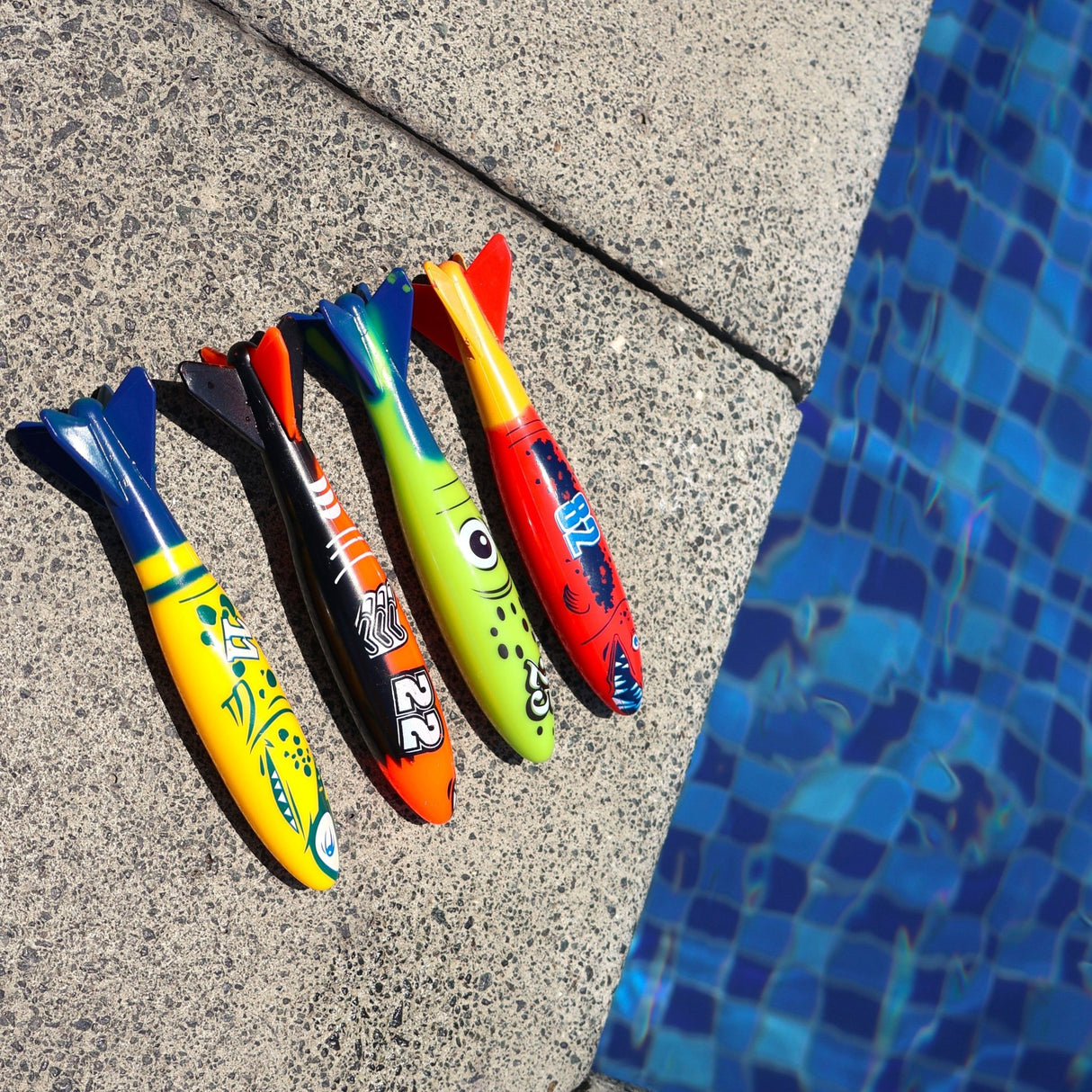 Dive Torpedoes (Set of 4) - Beach & Pool Toys - Dawson Sports