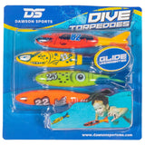Dive Torpedoes (Set of 4) - Beach & Pool Toys - Dawson Sports