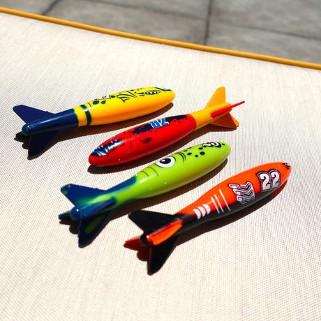 Dive Torpedoes (Set of 4) - Beach & Pool Toys - Dawson Sports