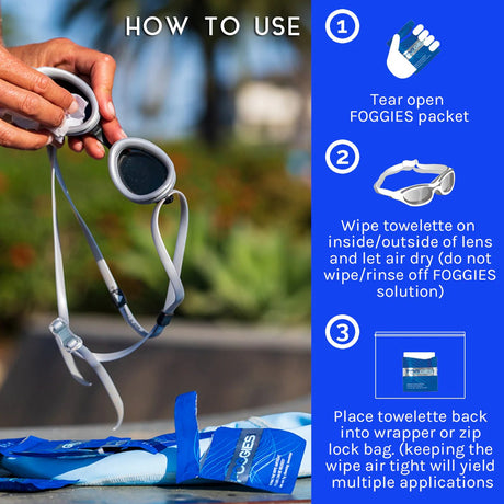 FOGGIES - WIPES EU 6 - PACK - Swim Goggles - Dawson Sports