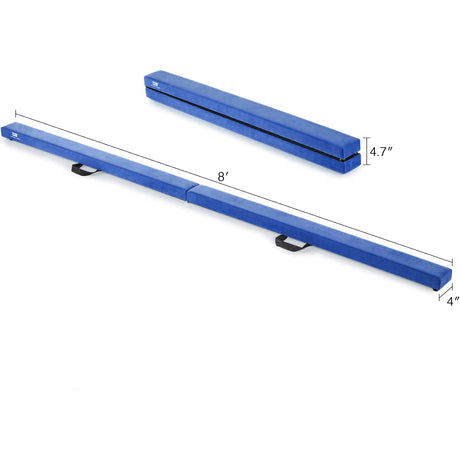 Folding Balance Beam Blue - Bars & Balance Beams - Dawson Sports