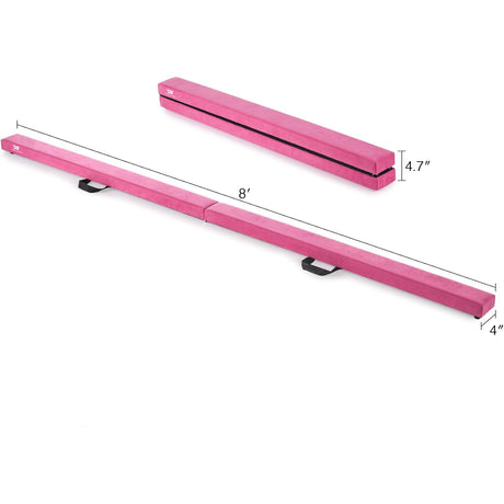 Folding Balance Beam Pink - Bars & Balance Beams - Dawson Sports