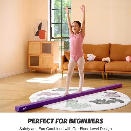 Folding Balance Beam Purple - Bars & Balance Beams - Dawson Sports