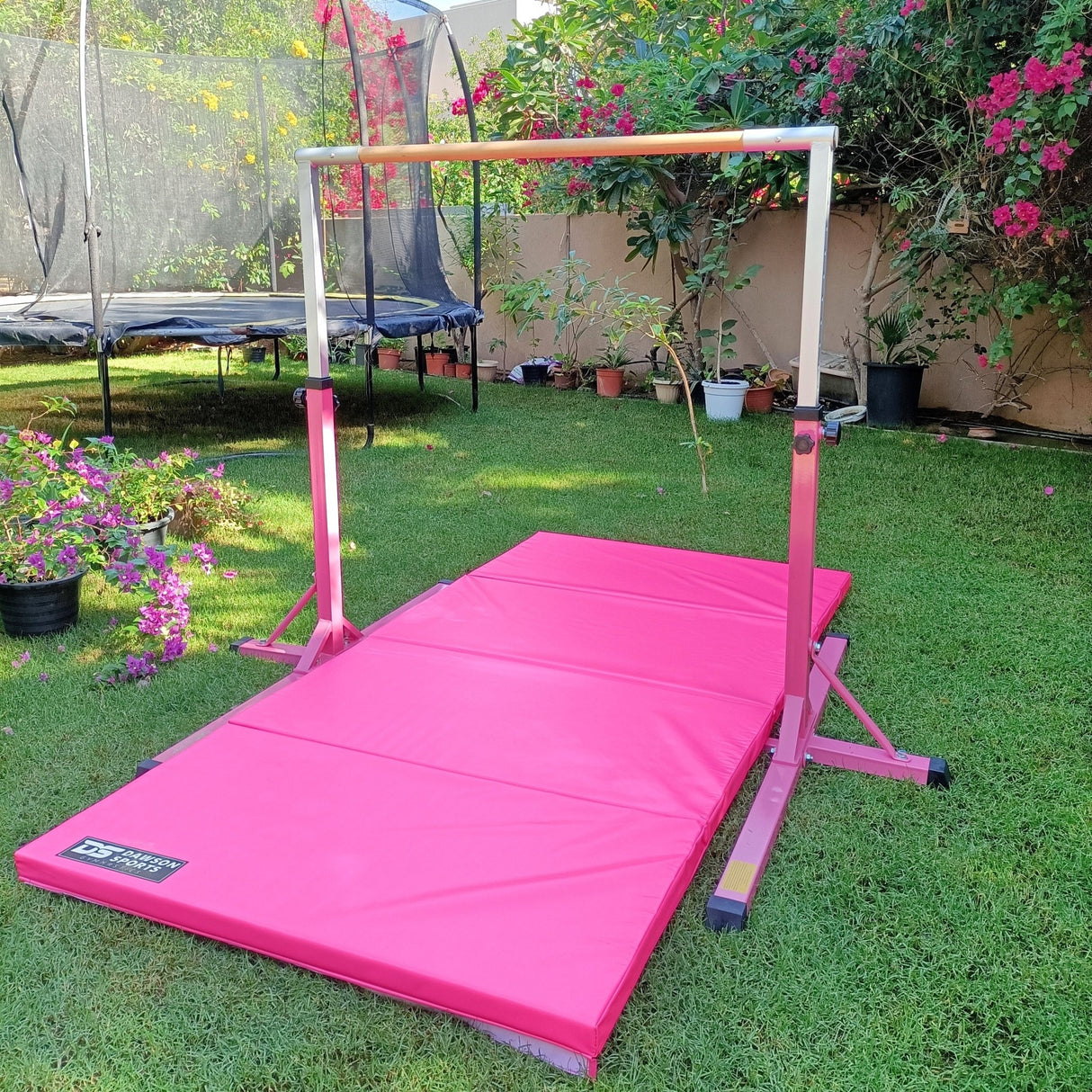 Folding Gymnastic Mat - Pink - Gymnastics Mat - Dawson Sports