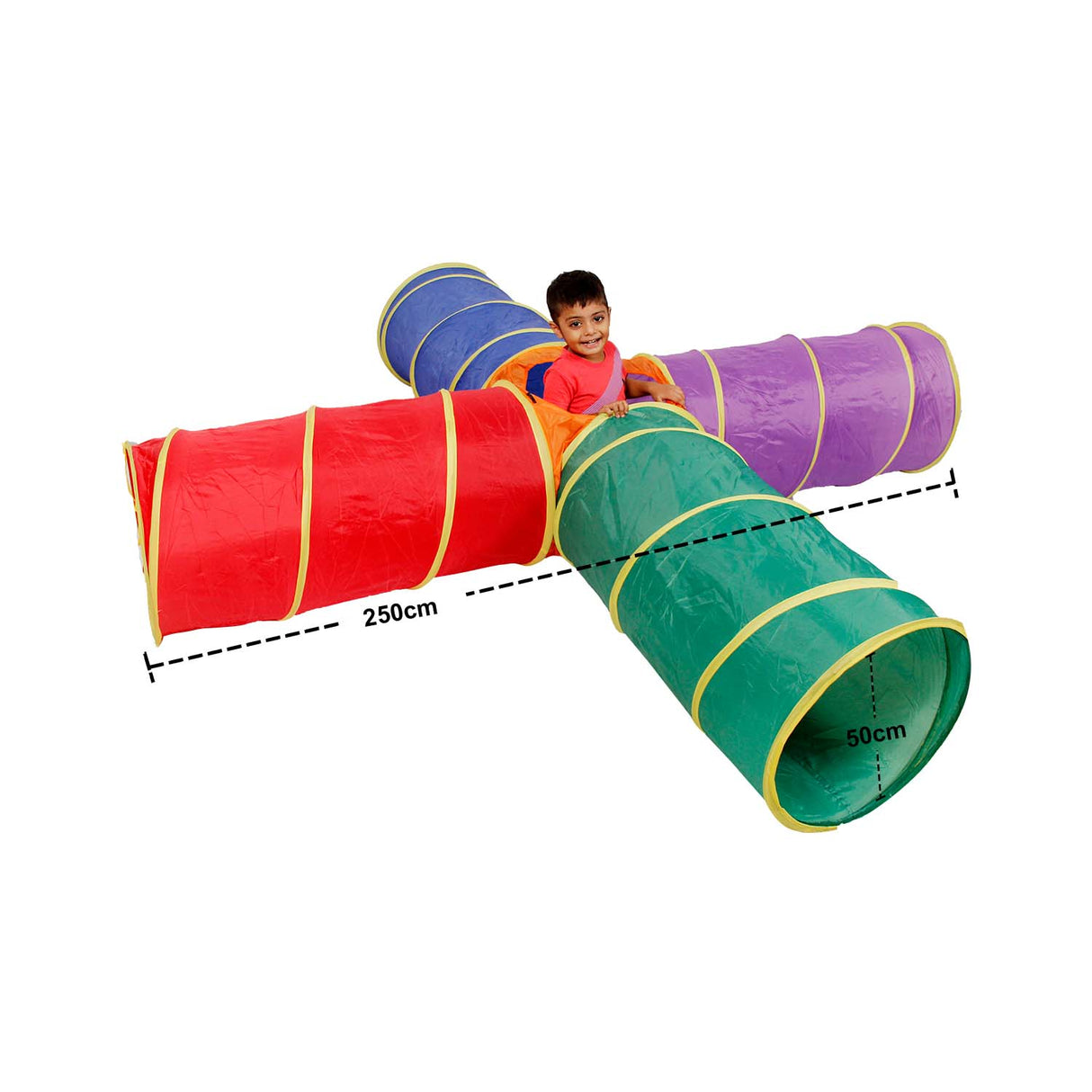 Four Way Tunnel - Multicolor - Educational Play - Dawson Sports