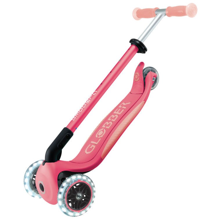 GLOBBER ELITE LIGHTS GLOW SCOOTER - PINK - Riding Scooters - Dawson Sports