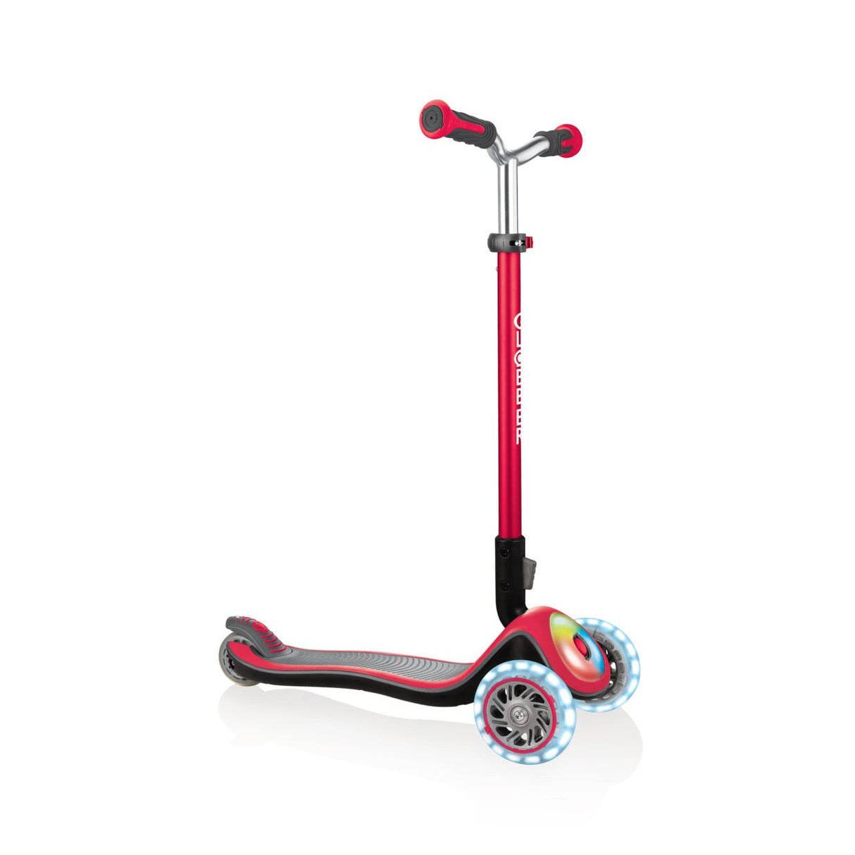 GLOBBER ELITE PRIME LIGHTS SCOOTER - RED - Riding Scooters - Dawson Sports