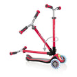 GLOBBER ELITE PRIME LIGHTS SCOOTER - RED - Riding Scooters - Dawson Sports