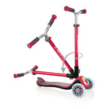 GLOBBER ELITE PRIME LIGHTS SCOOTER - RED - Riding Scooters - Dawson Sports