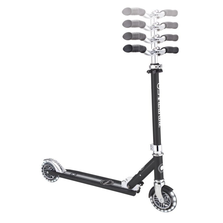 GLOBBER FLOW ELEMENT LIGHTS SCOOTER - BLACK - Riding Scooters - Dawson Sports