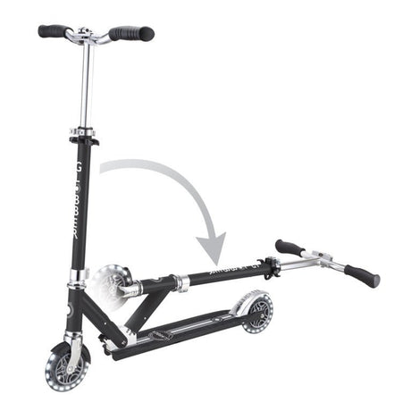 GLOBBER FLOW ELEMENT LIGHTS SCOOTER - BLACK - Riding Scooters - Dawson Sports