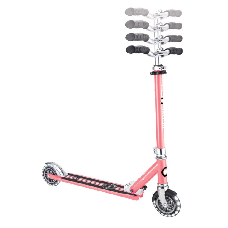 GLOBBER FLOW ELEMENT LIGHTS SCOOTER - CORAL PINK - Riding Scooters - Dawson Sports