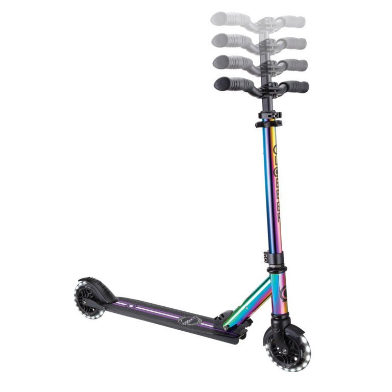GLOBBER FLOW ELEMENT LIGHTS SCOOTER - NEO CHROME - Riding Scooters - Dawson Sports