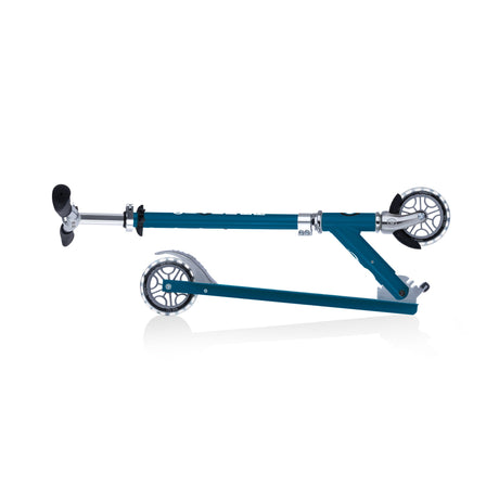 GLOBBER FLOW ELEMENT LIGHTS SCOOTER - PETROL BLUE - Riding Scooters - Dawson Sports
