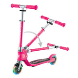 GLOBBER FLOW FOLDABLE JUNIOR LIGHTS - FUCHSIA - Riding Scooters - Dawson Sports