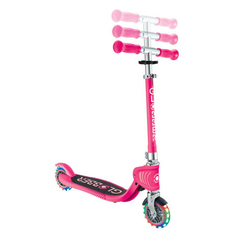 GLOBBER FLOW FOLDABLE JUNIOR LIGHTS - FUCHSIA - Riding Scooters - Dawson Sports