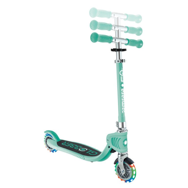 GLOBBER FLOW FOLDABLE JUNIOR LIGHTS - MINT - Riding Scooters - Dawson Sports