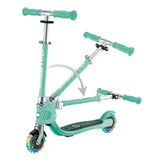 GLOBBER FLOW FOLDABLE JUNIOR LIGHTS - MINT - Riding Scooters - Dawson Sports