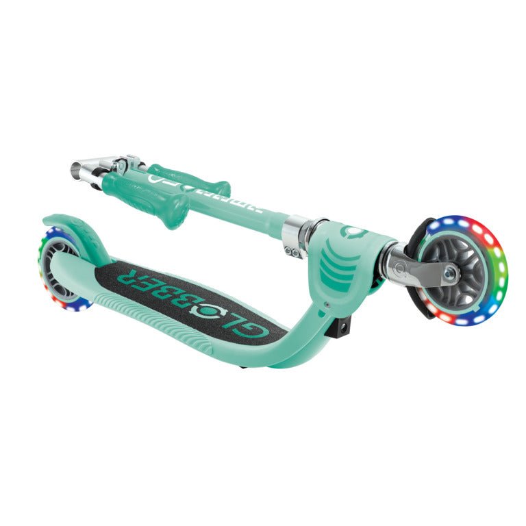 GLOBBER FLOW FOLDABLE JUNIOR LIGHTS - MINT - Riding Scooters - Dawson Sports