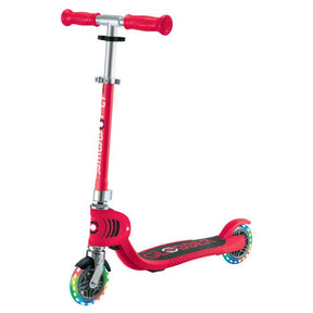 GLOBBER FLOW FOLDABLE JUNIOR LIGHTS - RED - Riding Scooters - Dawson Sports