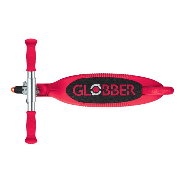 GLOBBER FLOW FOLDABLE JUNIOR LIGHTS - RED - Riding Scooters - Dawson Sports
