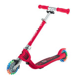 GLOBBER FLOW FOLDABLE JUNIOR LIGHTS - RED - Riding Scooters - Dawson Sports
