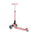 GLOBBER JUNIOR FOLDABLE LIGHTS SCOOTER - PASTEL PINK - Riding Scooters - Dawson Sports
