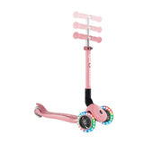 GLOBBER JUNIOR FOLDABLE LIGHTS SCOOTER - PASTEL PINK - Riding Scooters - Dawson Sports
