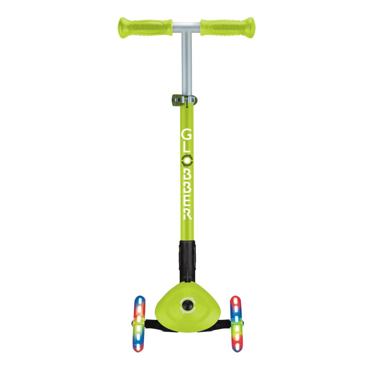GLOBBER PRIMO FOLDABLE LIGHTS - LIME GREEN - Riding Scooters - Dawson Sports