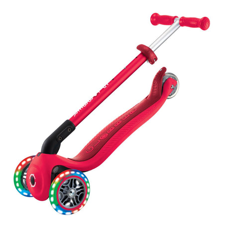 GLOBBER PRIMO FOLDABLE LIGHTS - RED - Riding Scooters - Dawson Sports