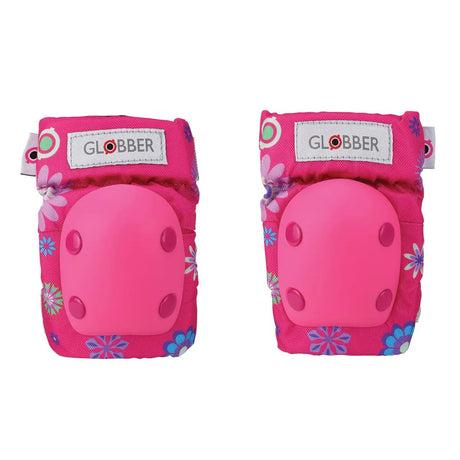 GLOBBER TODDLER PADS (ELBOWS & KNEES) - PINK FLOWER - Protective Gear - Dawson Sports