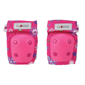 GLOBBER TODDLER PADS (ELBOWS & KNEES) - PINK FLOWER - Protective Gear - Dawson Sports