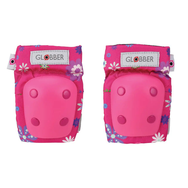 GLOBBER TODDLER PADS (ELBOWS & KNEES) - PINK FLOWER - Protective Gear - Dawson Sports