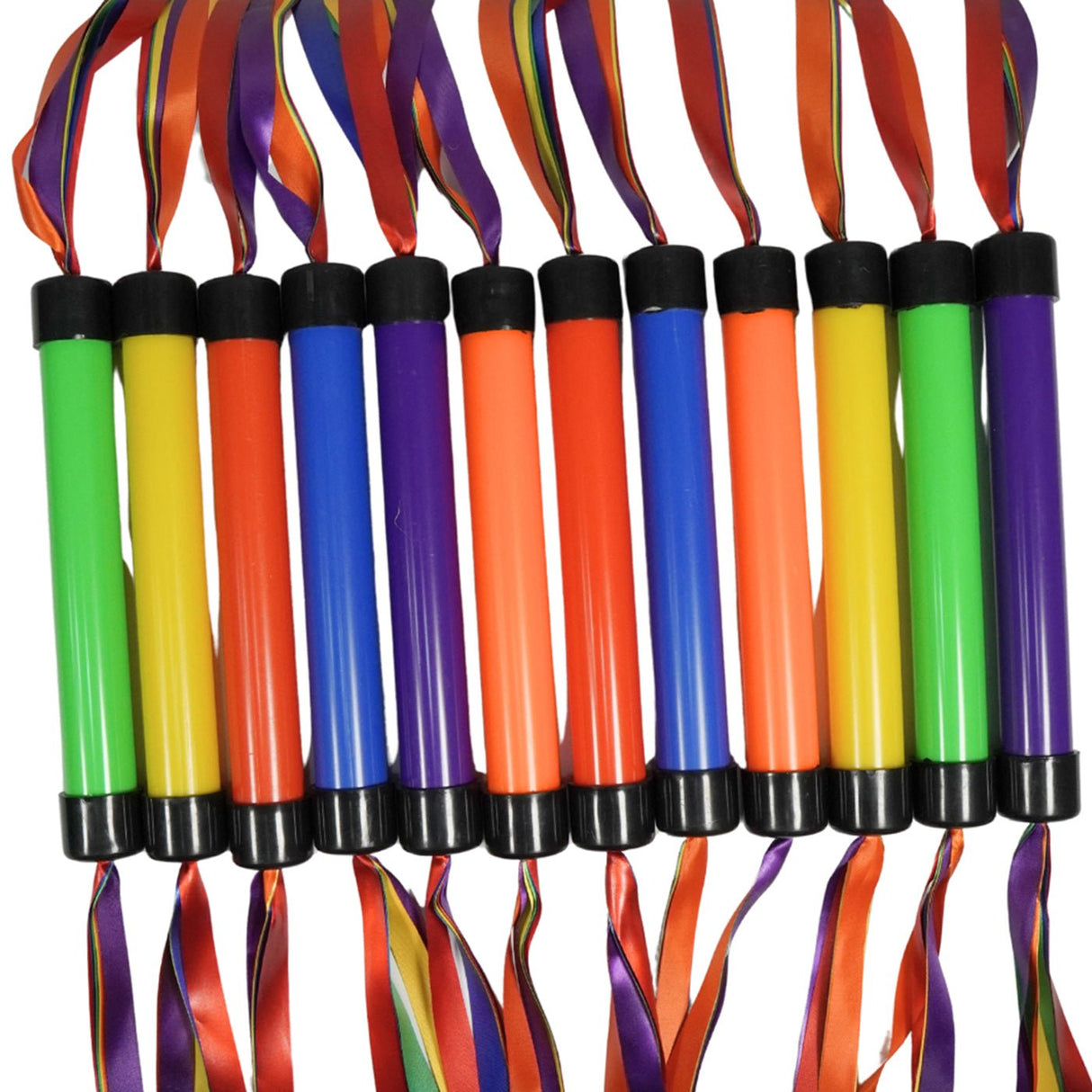 Gymnastic Ribbon Wand - Super Pack (Set of 12) - Training Aids - Dawson Sports