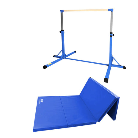 Gymnastics Horizontal Bar & Folding Mat SET - Bars & Balance Beams - Dawson Sports