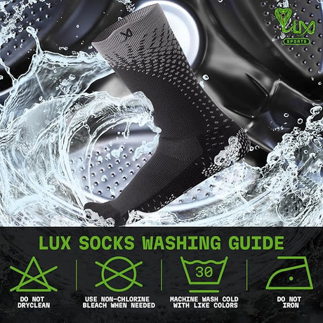 Lux Pro Cleat Performance Grip - Calf Sock - Black - Socks - Dawson Sports