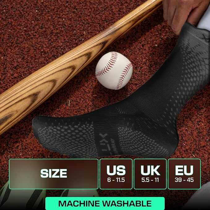 Lux Pro Cleat Performance Grip - Calf Sock - Black - Socks - Dawson Sports