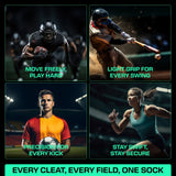 Lux Pro Cleat Performance Grip - Calf Sock - Blue - Socks - Dawson Sports