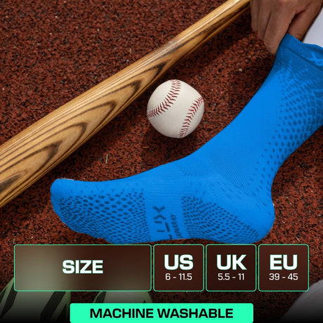 Lux Pro Cleat Performance Grip - Calf Sock - Blue - Socks - Dawson Sports