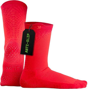 Lux Pro Cleat Performance Grip - Calf Sock - Red - Socks - Dawson Sports