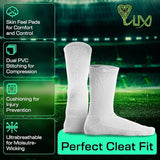 Lux Pro Cleat Performance Grip - Calf Sock - White - Socks - Dawson Sports
