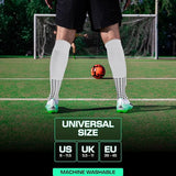 Lux Soccer Grip - Knee Sock - White - Socks - Dawson Sports