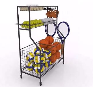 Multipurpose Sports Rack with Wheels - Storage - Dawson Sports