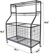 Multipurpose Sports Rack with Wheels - Storage - Dawson Sports