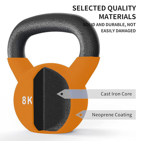 Neoprene Kettlebells (4kg - 14kg) - Kettlebell - Dawson Sports