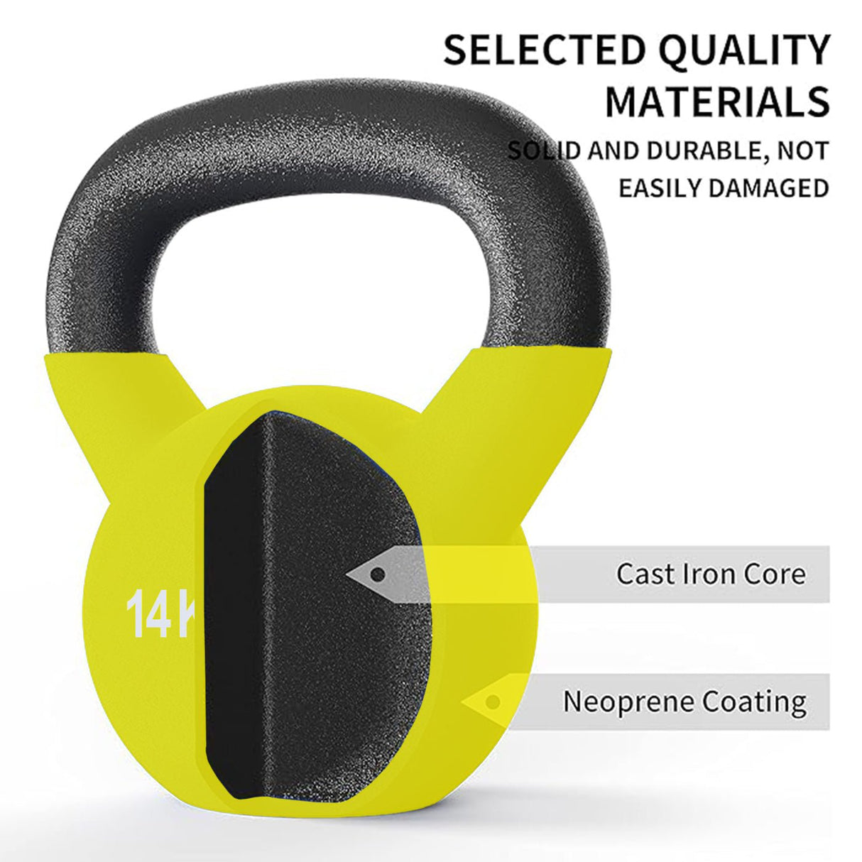 Neoprene Kettlebells (4kg - 14kg) - Kettlebell - Dawson Sports