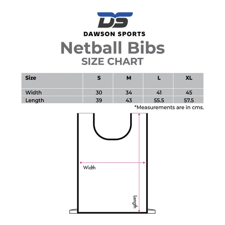 Netball Position Bibs (Set of 7) - Training Bibs - Dawson Sports
